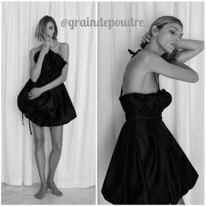 Zara Terez Black Satin Prom Dress